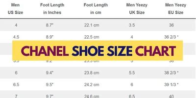 chanel shoe sie|Chanel slingback size chart.